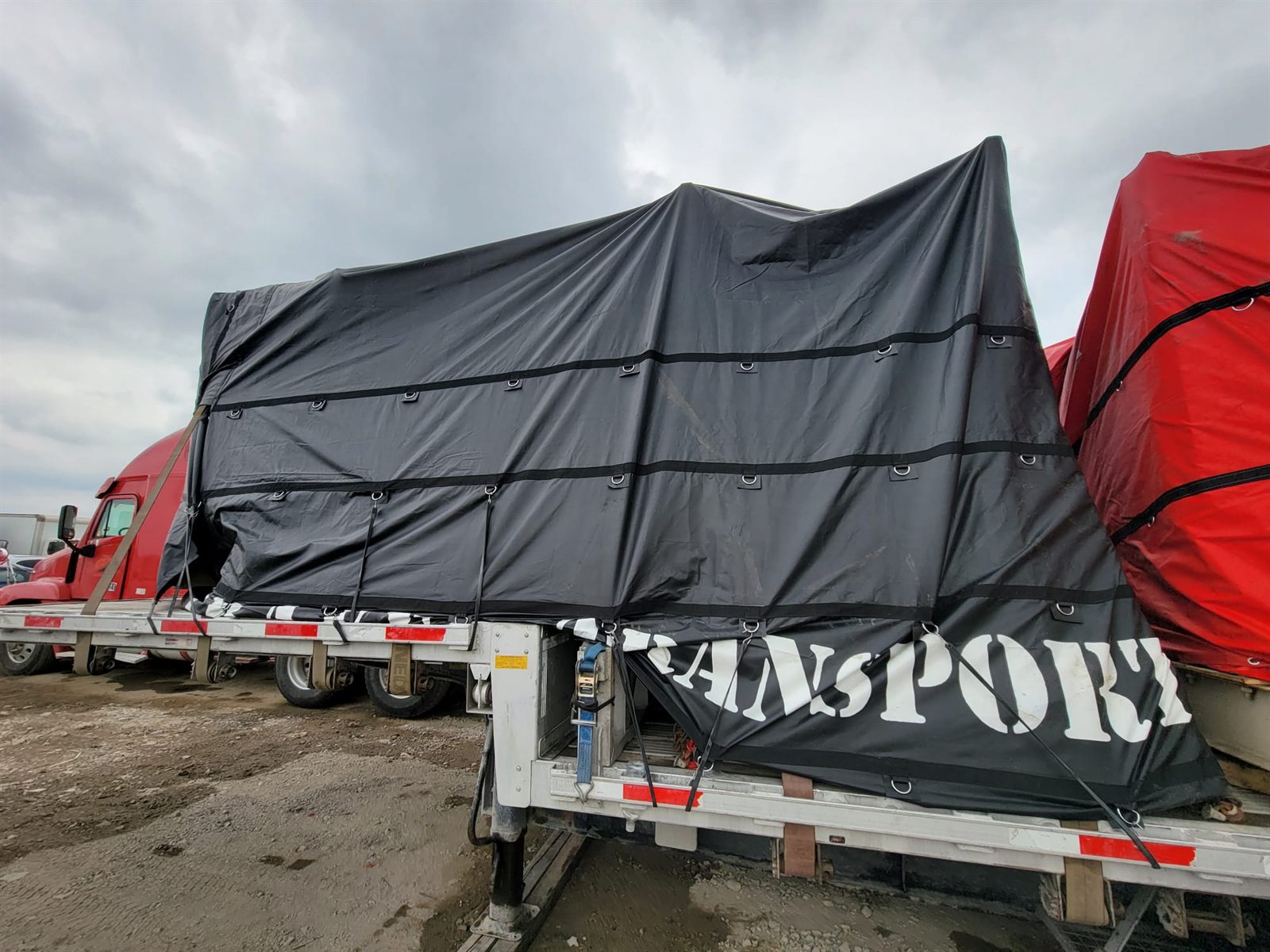 Tarped flatbed load